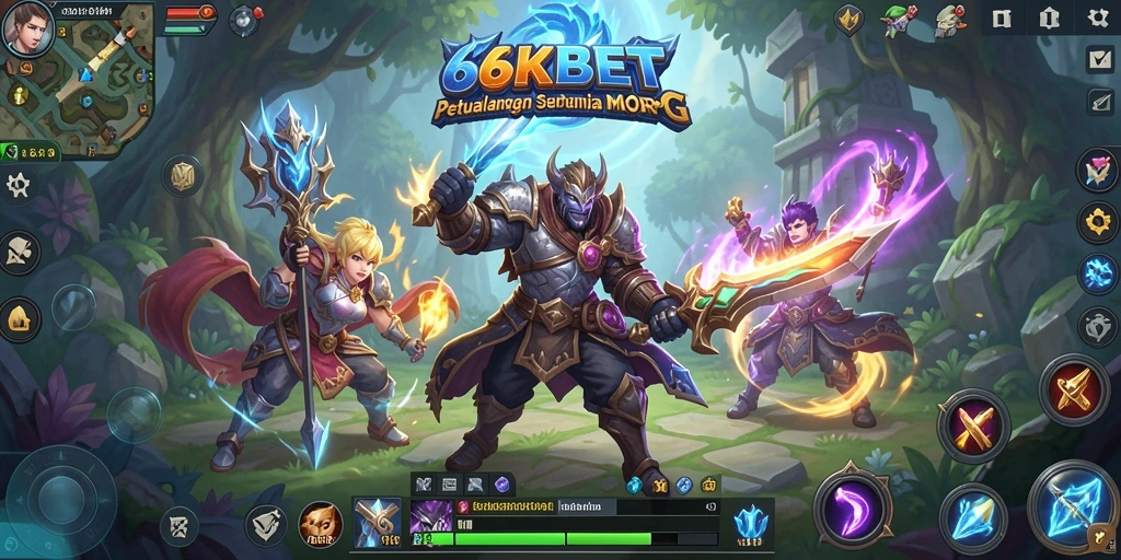 Tampilan gameplay seru di 66KBET dengan berbagai aksi pertarungan.