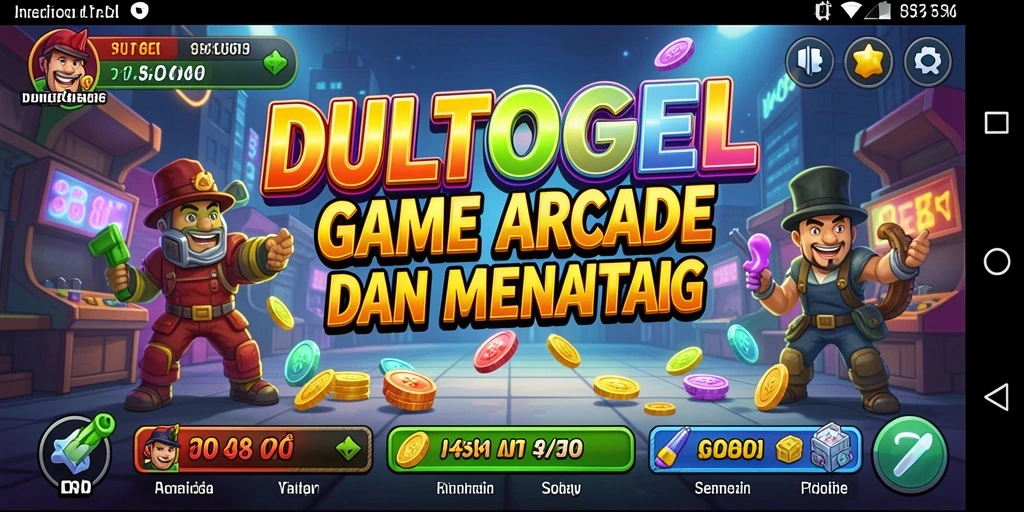 Tangkapan layar gameplay DULTOGEL menampilkan aksi seru dalam game Arcade.