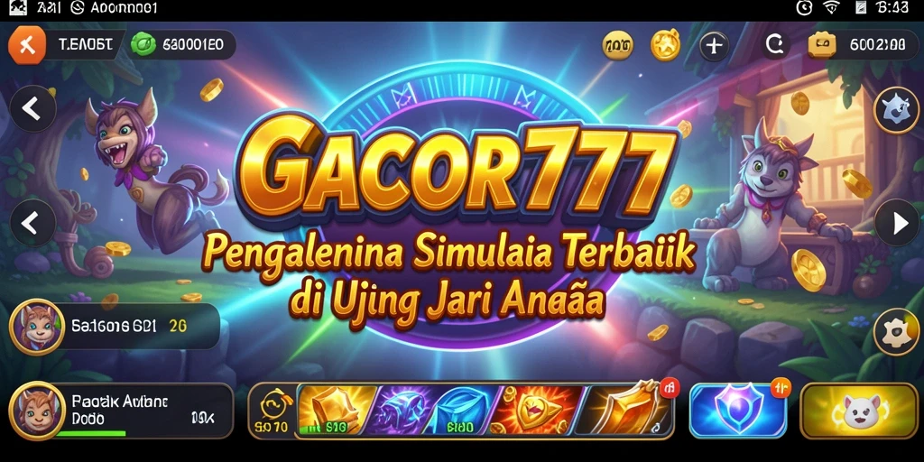 Tampilan gameplay menegangkan GACOR777 dengan grafis menawan.