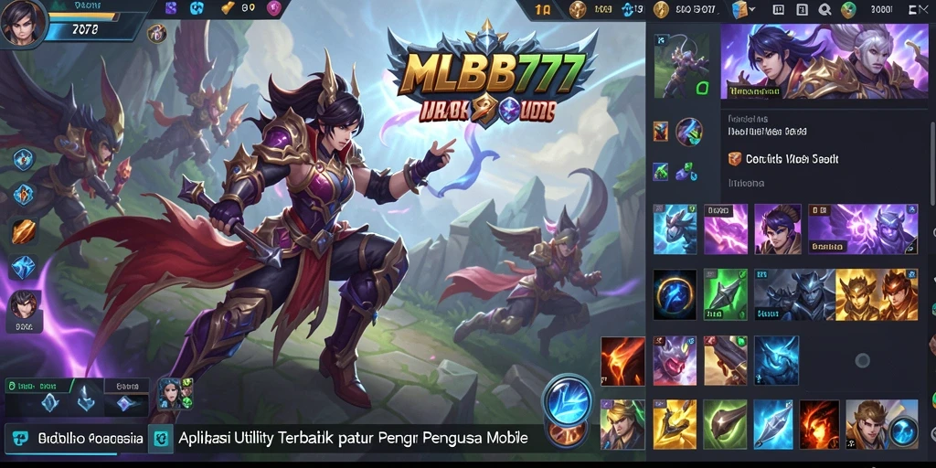 Tampilan utama MLBB777 yang menampilkan fitur pengoptimalkan perangkat.