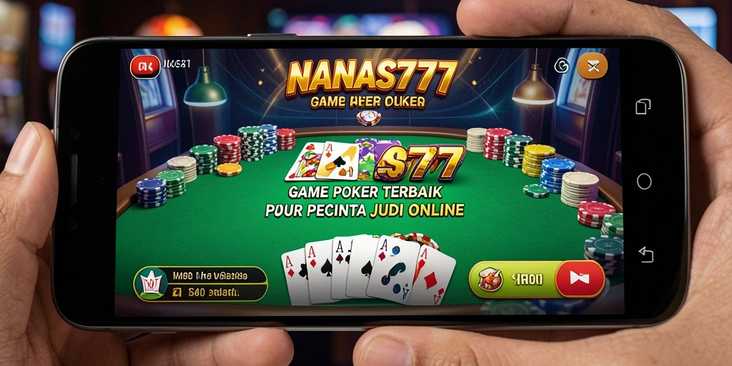 Tangkapan layar gameplay poker yang mendebarkan di NANAS777.