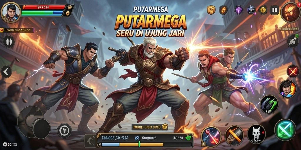 Tampilan seru dan mendebarkan dari pertarungan di PUTARMEGA.