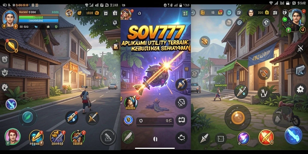 Tampilan antarmuka SOV777 yang menawan dan fungsi Utility yang bermanfaat.