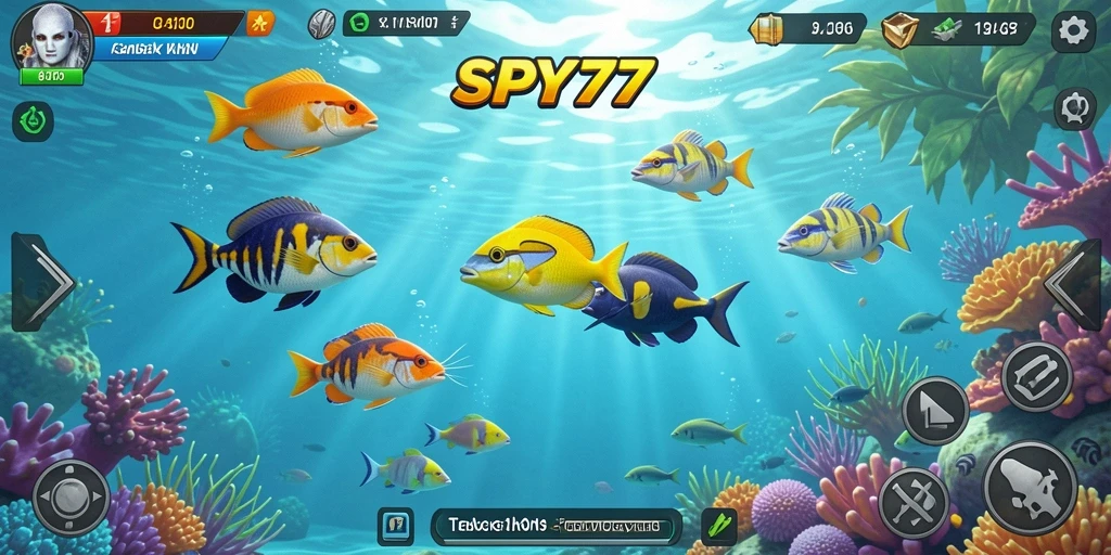 Tampilan gameplay SPY77 yang menarik dan penuh aksi Tembak Ikan.