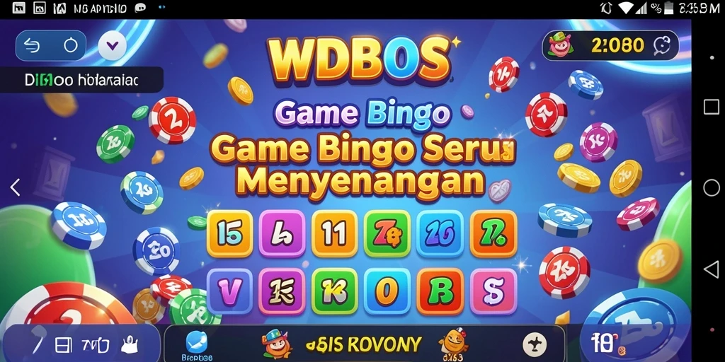 Tampilan gameplay seru di aplikasi Bingo WDBOS.