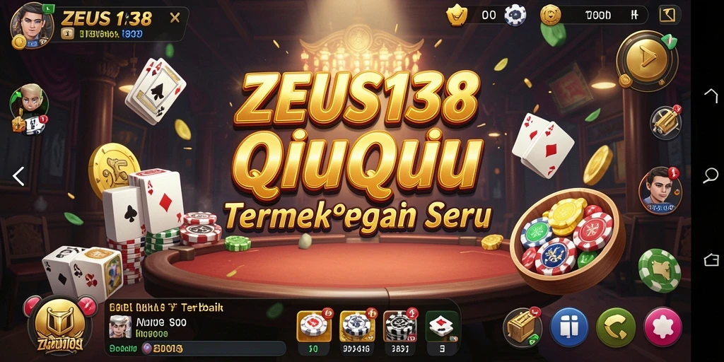 Screenshot gameplay ZEUS138 menampilkan suasana seru bermain QiuQiu.